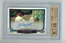 2014 Bowman Draft Nick Gordon Auto Night Refractor /15 BGS 9.5 10 Autograph