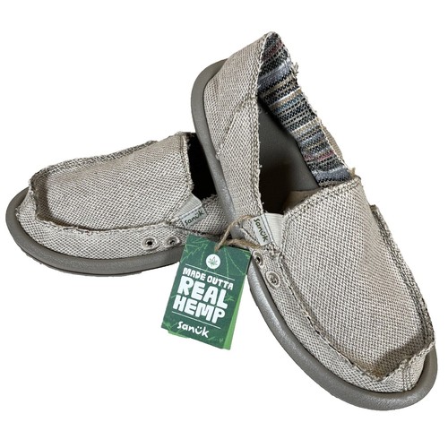 Sanuk Sidewalk Surfer Oatmilk / Cream Canvas Men