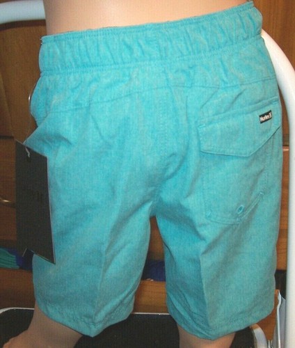 NEW Hurley sz 18 heather turquoise boys swim board shorts swimsuit - Picture 2 of 2