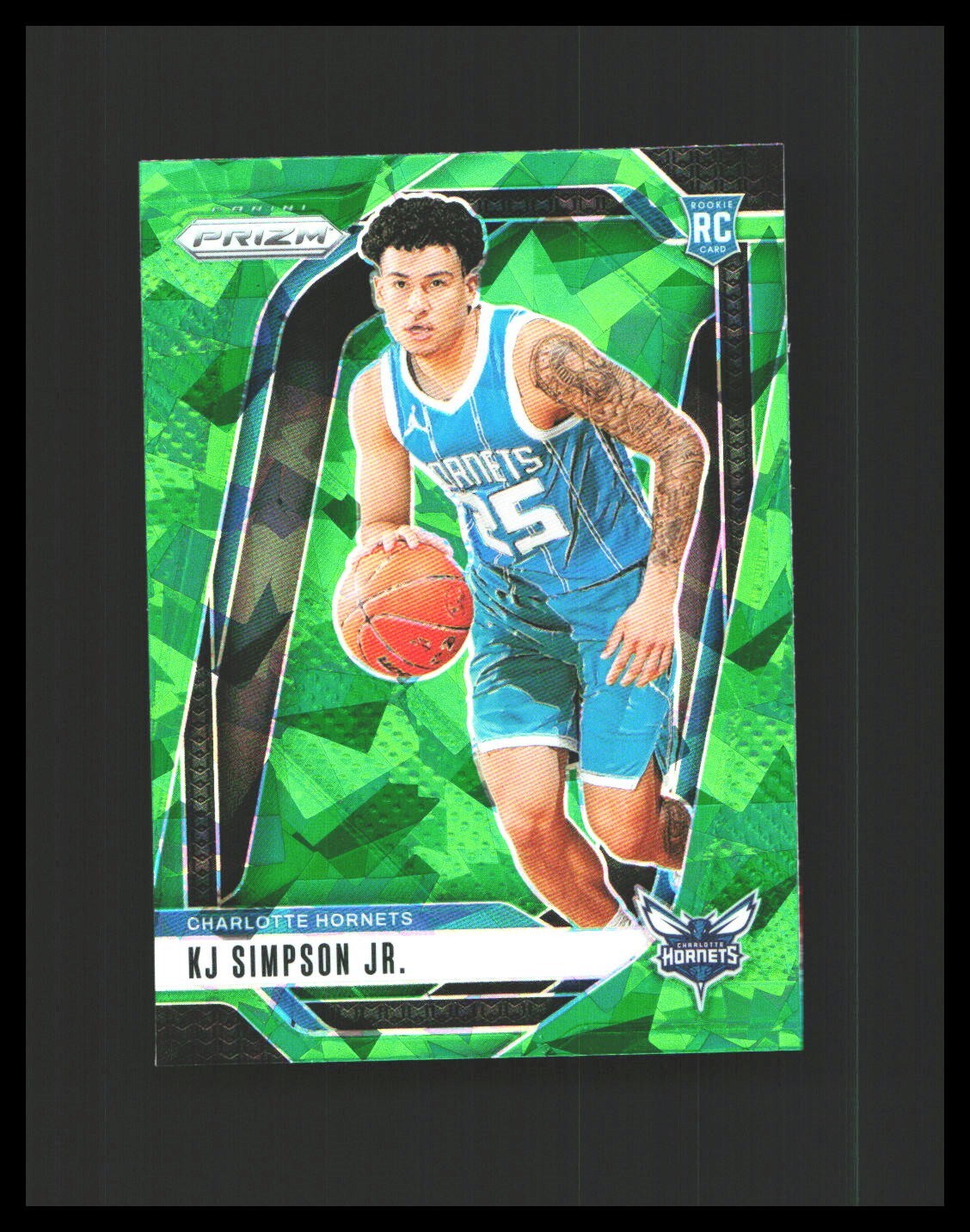 2024-25 KJ Simpson Jr. Rookie Card Panini Green Ice Prizm #247 - S1B1R1L17C20