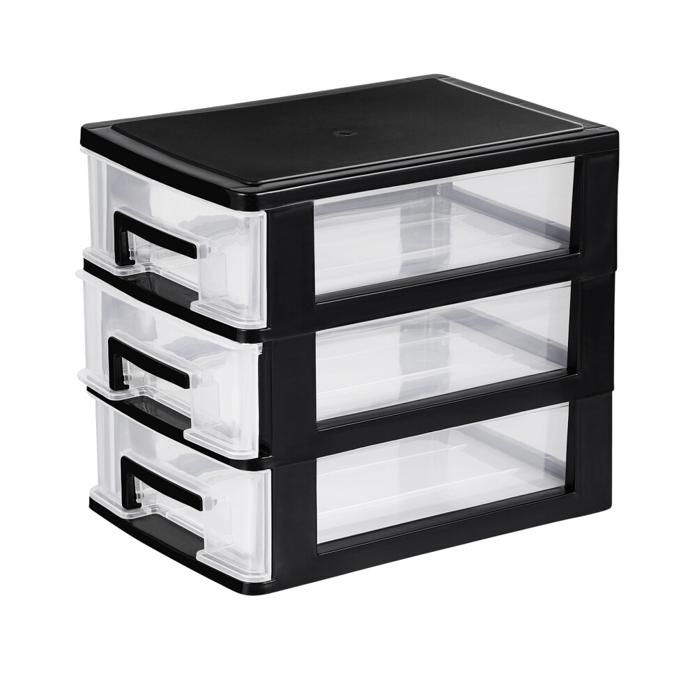 Stackable Multi-layer Drawer Organizer Storage Box with Smooth Opening Drawers for Efficient Space Management