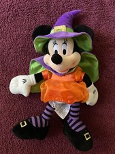 Disney Minnie Mouse Witch Halloween Plush. 13 inches. New in package.