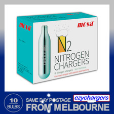 MOSA N2 NITRO CHARGERS 10 PACK x 1 (10 BULBS) NITROGEN COLD BREW COFFEE TEA