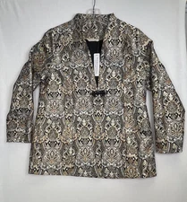 Soft Surroundings Tapestry Jacket Womens L Venezia Sparkly Quiet Luxury NWT $170