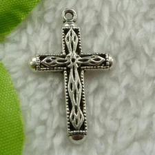 Free Ship 200pcs tibet silver cross charms pendant 31X20mm B2597