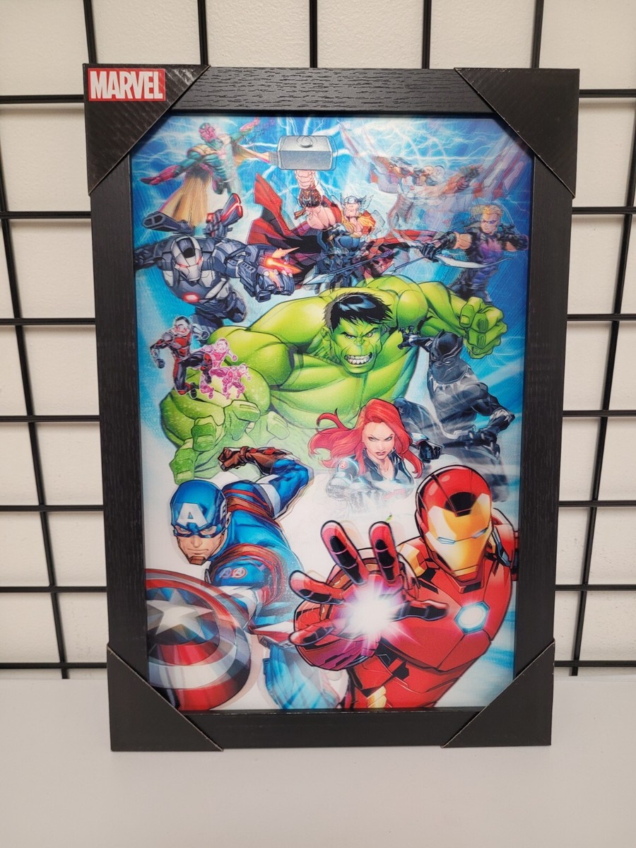 Marvel Avengers Wood Frame 3D Wall Art 19