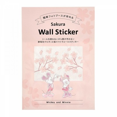 Mickey Minnie Wall Sticker Sakura Japan Disney Store Limited New F S Ebay