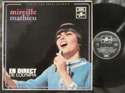 MIREILLE MATHIEU En Direct De L'Olymia / LP UK 1968 EMI COLUMBIA SCX 6246
