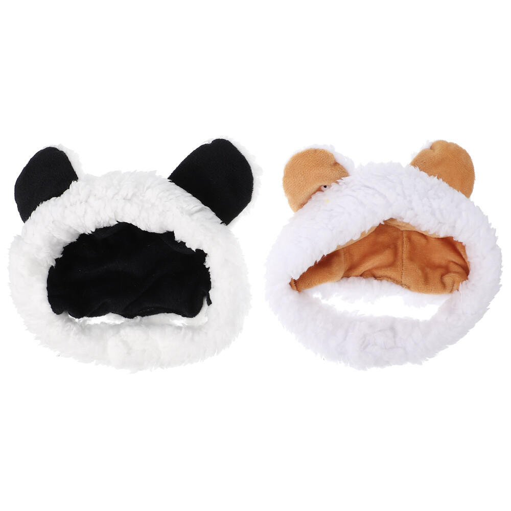 4 Pcs Pet Decorative Hat Polyester Hamster Fashion Headbands Dog Hats