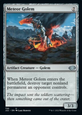 MTG Jumpstart 2022 U Meteor Golem #786 PLAYSET 4x x4