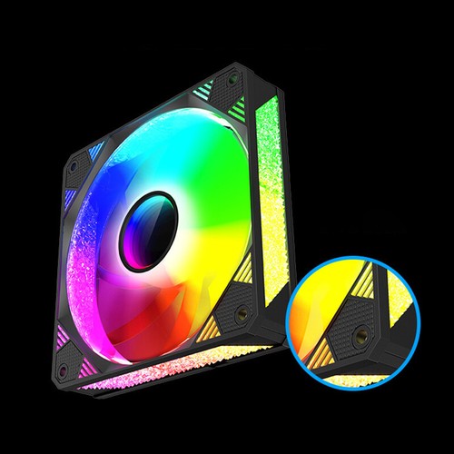 12cm ARGB DIY Computer Case Cooling Mute Fans PC Tower Silent Large Air Volume - Afbeelding 8 van 14