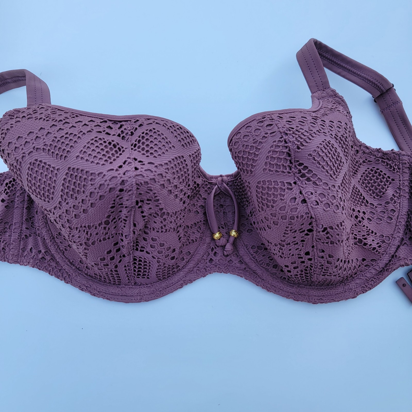 Freya Womens 32I Nutmeg Mauve Sundance Underwire Sweatheart Swim Bikini