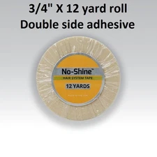 No Shine Lace Support Tape 3/4 in X 12 yard Full Head Bond NEW LABEL