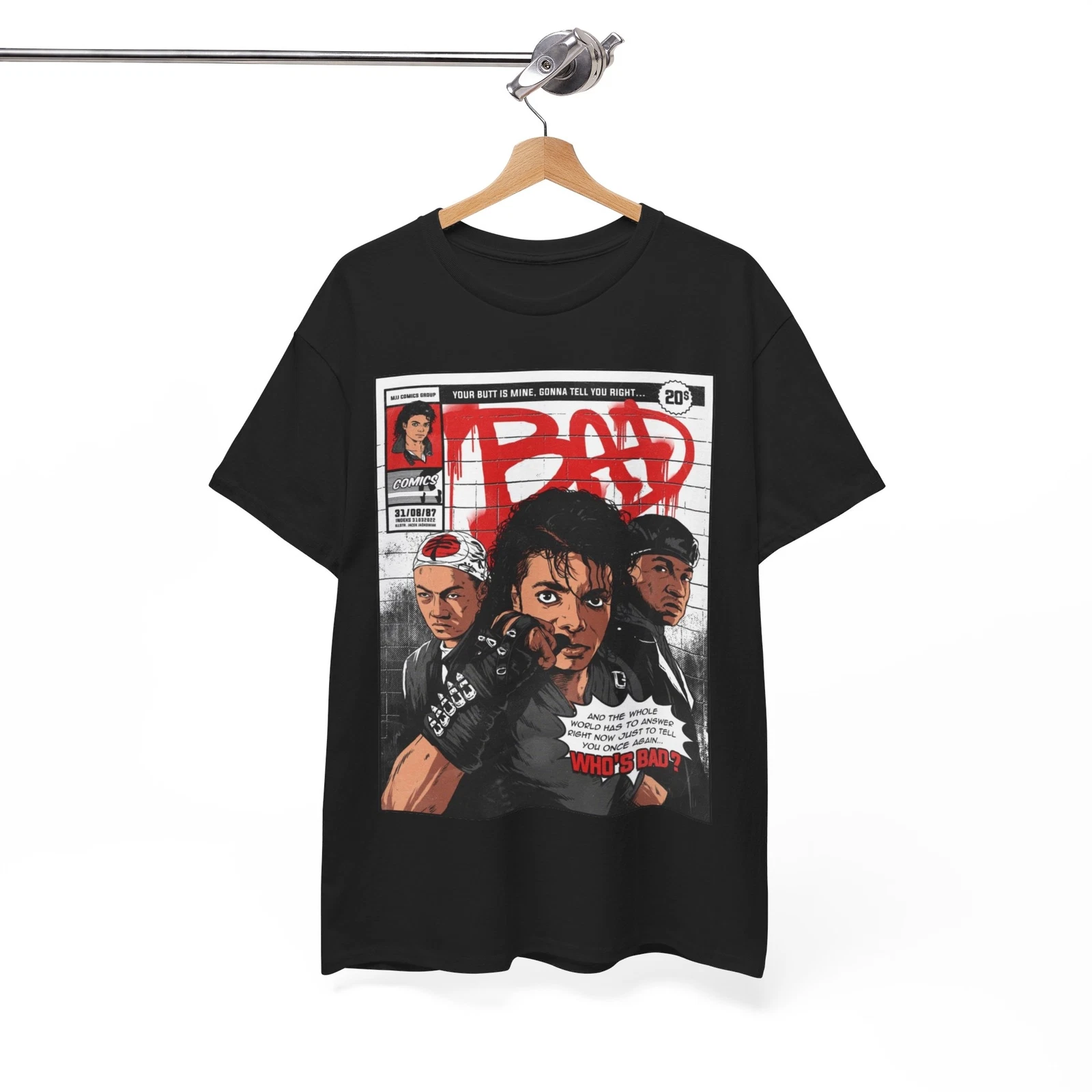 Michael Jackson Bad T shirt Unisex Heavy Cotton Tee