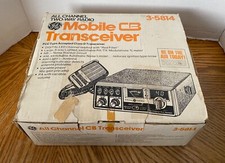 NOS General Electric GE 3-5814 40 Channel CB radio w/box vintage 70  s