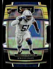 Kwity Paye 2021 Panini Select #87 Black and Gold Prizm Die Cut