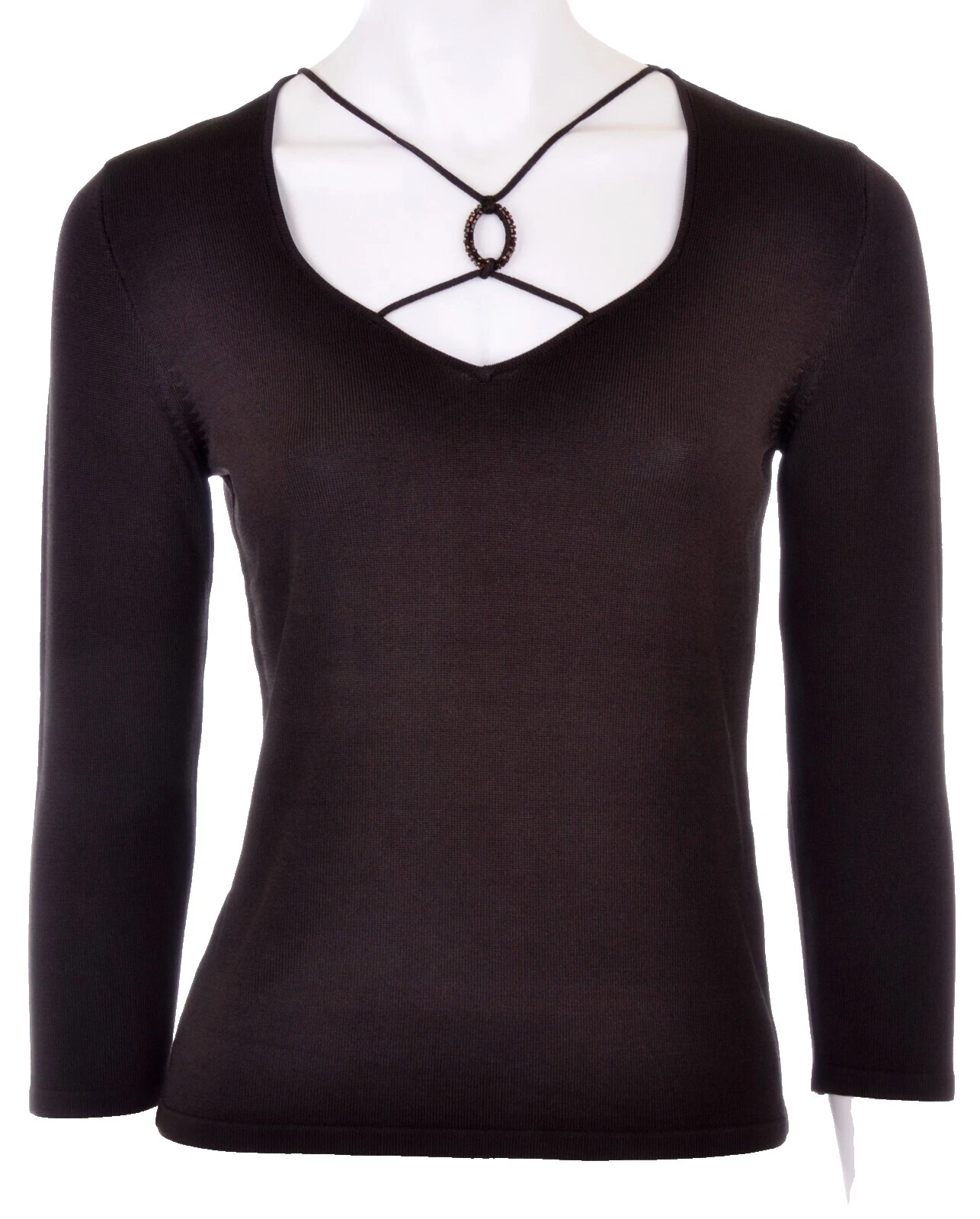 Viscose Petites V-Neck Sweaters for Women