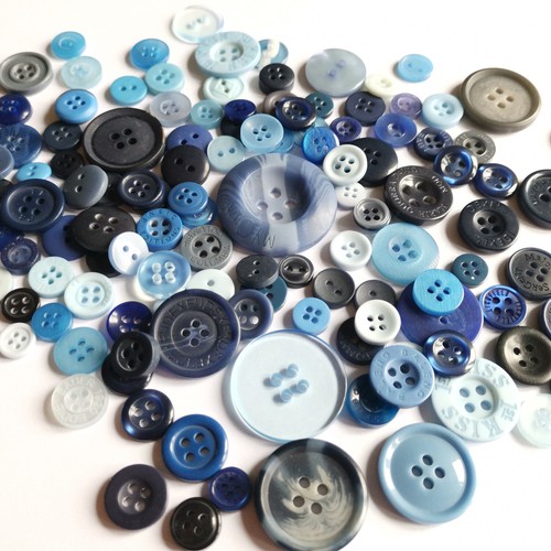 Botones de plástico mezclados ropa de coser pequeña grande libro de recortes hacer artesanías - Imagen 66 de 136