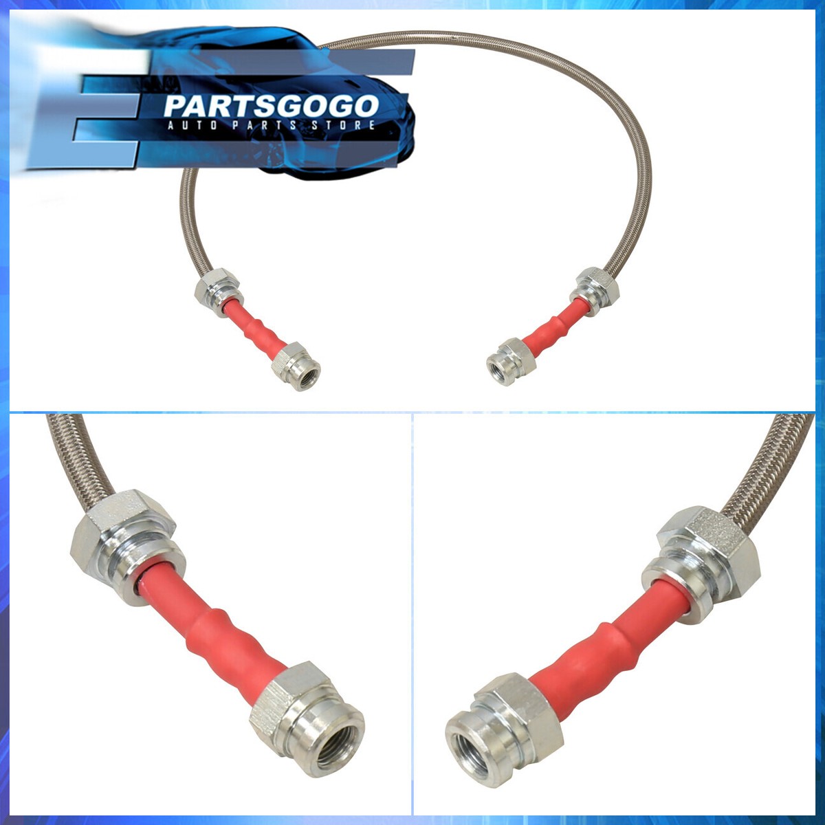 for 90-96 300zx Front Rear Stainless Steel Hose Oil Brake Line