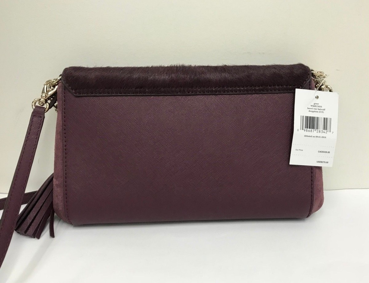 NWT Kate Spade Greer Laurel Way Hairecalf Crossbody Bag