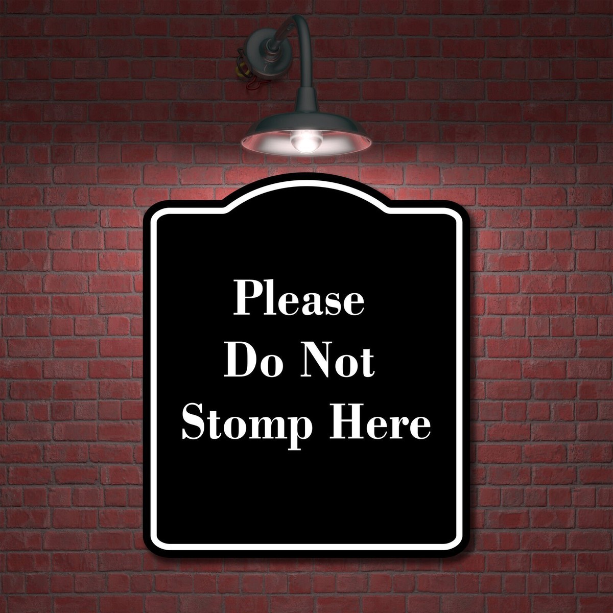 その他 Schwarzschild X Please Do Not Stomp Here BLACK Aluminum Composite Sign | eBay