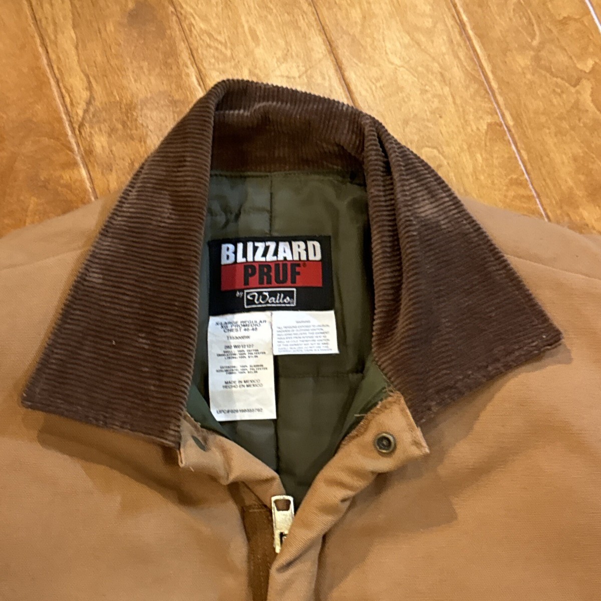 WALLS Blizzard Pruf Coveralls XL Extra Large Reg 46-48 Tan WALLS Blizzard Pruf Coveralls XL Extra Large Reg 46-48 Tan