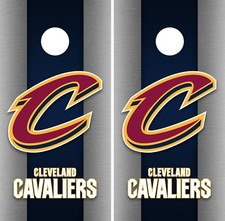 Cleveland Cavalier Cornhole Wrap NBA Game Skin Set Vinyl Decal Decor CO586