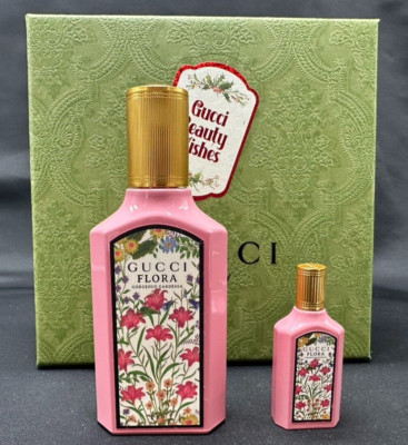 NWB Flora Gorgeous Gardenia by Gucci, 2 Piece Gift Set Fragrances for Ladies