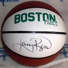 LARRY BIRD SIGNED BOSTON CELTICS LOGO F/Sz WHITE PANEL BASKETBALL J.S.A. Witness