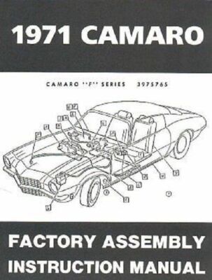 71 Chevy Camaro Factory Assembly Manual Guide Book 1971