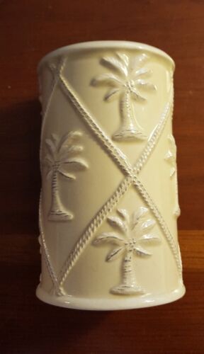 "Cepillo de dientes Tommy Bahama palmeras de arena bronceado porcelana palmeras 4,5 x 2"   - Imagen 1 de 3