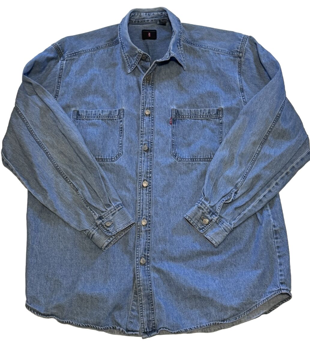 Vintage Levis Mens Red Tab Jeans Denim Button Shirt WPL-423 Vintage Levis Mens Red Tab Jeans Denim Button Shirt WPL-423