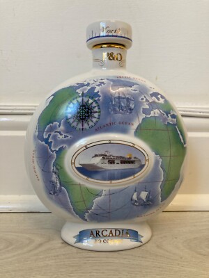 P&O ARCADIA XO 70cl Wade England leere Porzellan Cognac Flasche Nr. 227 von 5000