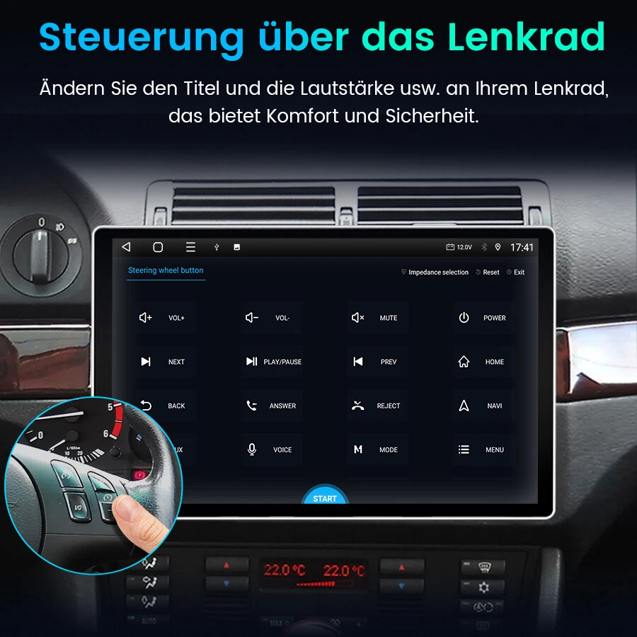 13" Android Radio für E53 BMW X5 Navi Carplay Autoradio 4G LTE 6+128GB - Bild 4 von 4