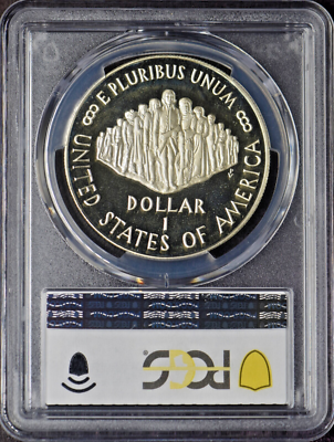 1987-S Constitution Silver Dollar Toned PCGS PR68DCAM Shield