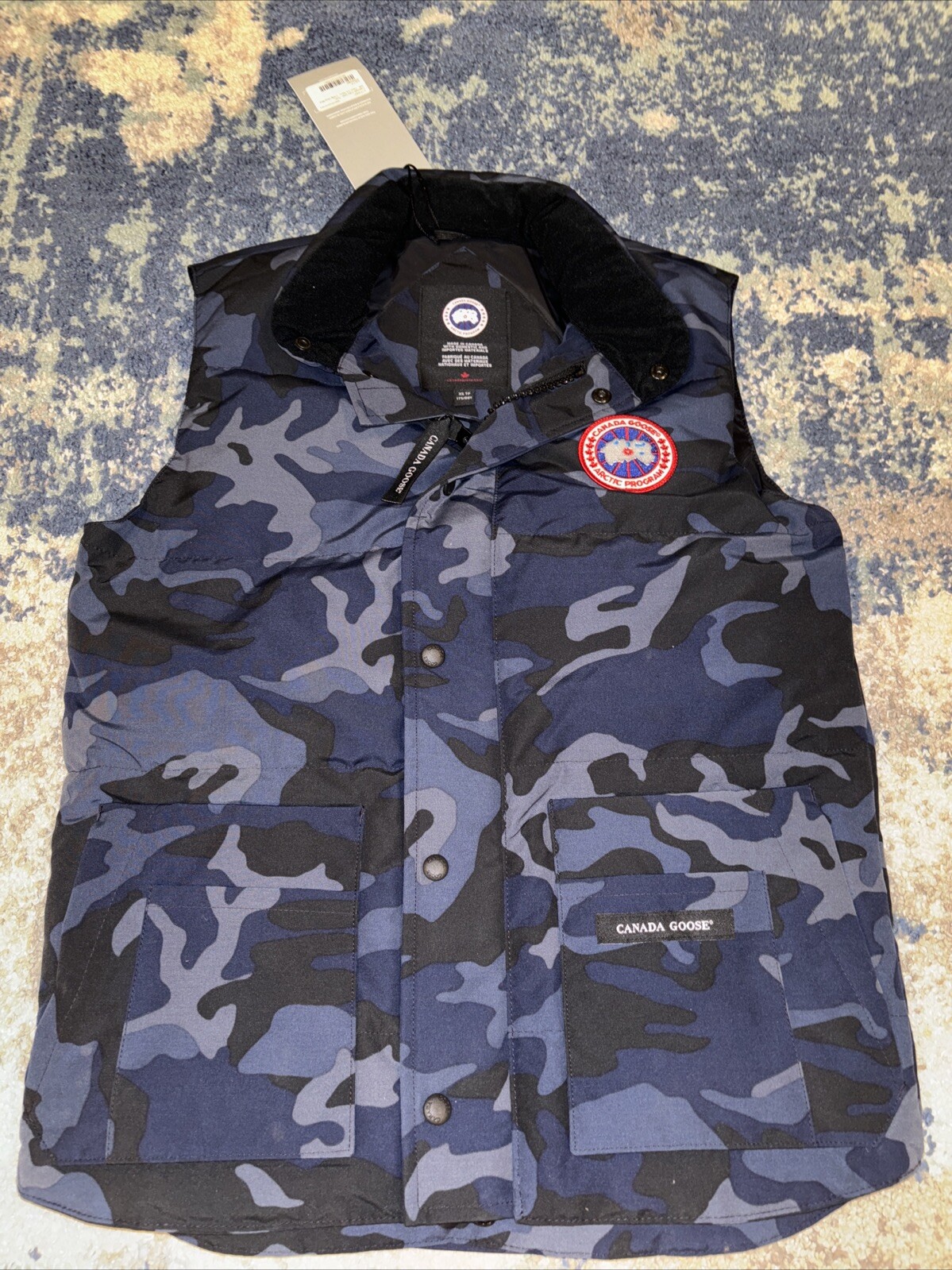 Canada Goose Blue Brush Camo Used Maitland Parka For Sale Canada
