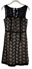 Marc By Marc Jacobs Women’s Black Sleeveless Lace A Line Classy Dress Size 4