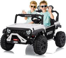   24V Ride on Toy UTV for Big Kids, 4WD Electric Car 2 Seater w/ Remote Control