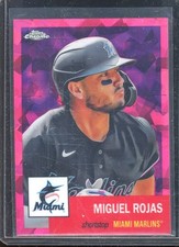 Miguel Rojas 2022 Topps Chrome Platinum Red Atomic Refractor #193 (76/100)