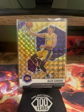 2020-21 Panini Mosaic Alex Caruso Yellow Reactive Prizm Color Match Lakers Bulls