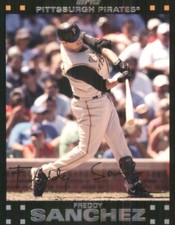 2007 Topps #140 Freddy Sanchez Pittsburgh Pirates 50373