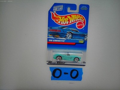 HOT WHEELS 58 CORVETTE CHEVY CONVERTIBLE LITE BLUE # 780 MATTEL NEW 1:64 HW O-O