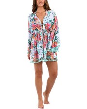 La Blanca Kimono Coverup Women's White Os