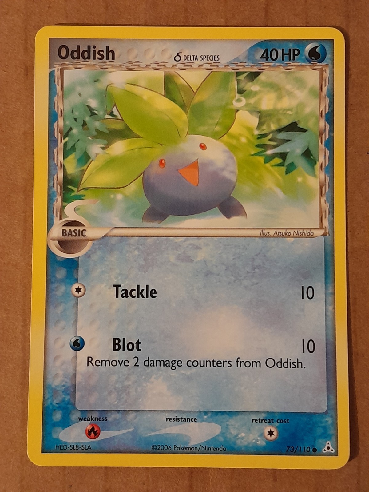 Pokemon Oddish 73/110 ex Holon Phantoms NM See Pictures