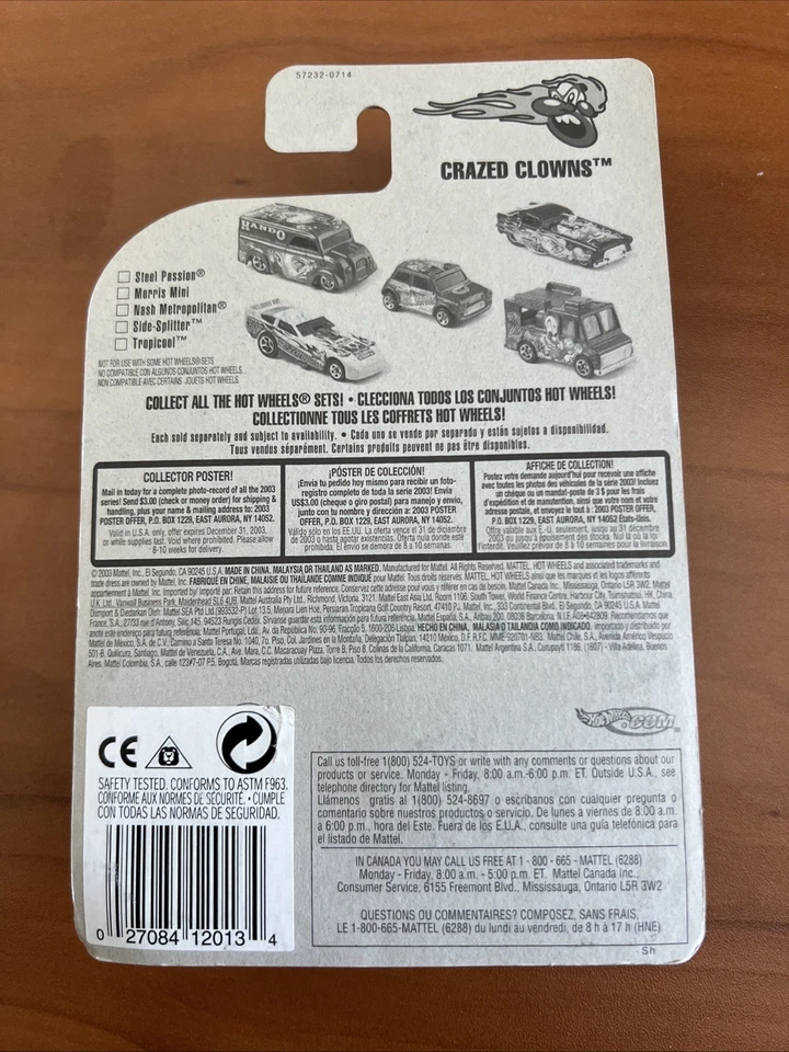 Payasos locos Hot Wheels Dairy Delivery Steel Passion HANDO cuatro maravillas armadas Foto 2 de 4