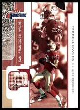 Terrell Owens 2001 Fleer Game Time #8 49ers NFL READ FREE SHIPPING AutographDen