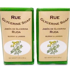 (2 Pack) Murray & Lanman Rue Glycerine Soap 3.3 oz