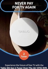Tablo TV 4th Gen 2-Tuner Over-The-Air OTA DVR - Watch, Pause  Record Live