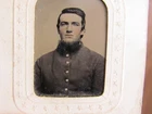 1st Wisconsin Heavy Artillery soldier in Alexandria Virginia tintype photograph