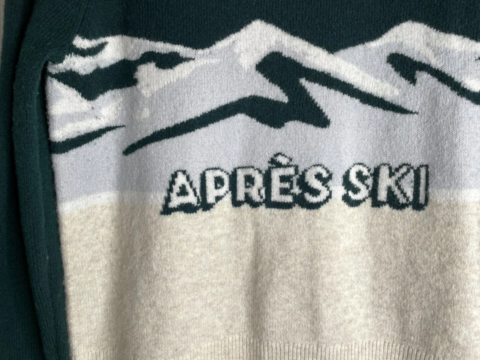 Suéter Pullover Victoria Secret Rosa Apres Esquí Talla XS Verde/Blanco Foto 3 de 4